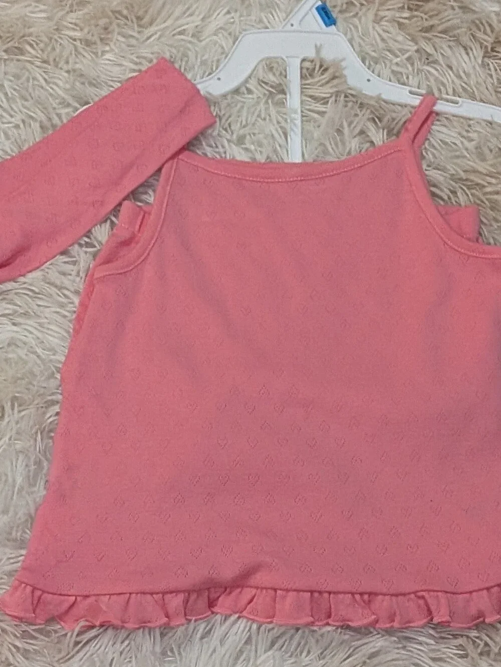 NWT, Carter's, 3pc, Pink, Pointelle Heart, Shorts\ Tank\headband Set-Girls 24 Mt